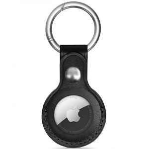 Husa Tech-Protect NaturalFit pentru Apple AirTag / AirTag 2, Neagra 
