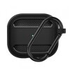 Husa Techsuit Carbon pentru Apple AirPods 3, Neagra