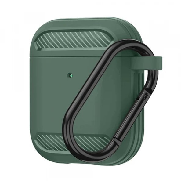 Husa Techsuit Carbon pentru Apple AirPods Gen 2 / Gen 1, Verde