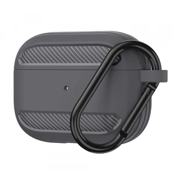 Husa Techsuit Carbon pentru Apple AirPods Pro 2 / Pro, Gri