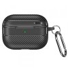 Husa Techsuit CarbonFiber pentru Apple AirPods Pro 2 / Pro, Neagra