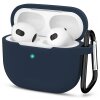 Husa Techsuit Silicone Case pentru Apple AirPods 3, Bleumarin