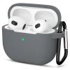 Husa Techsuit Silicone Case pentru Apple AirPods 3, Gri