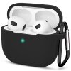 Husa Techsuit Silicone Case pentru Apple AirPods 3, Neagra