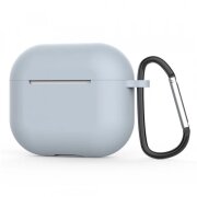 Husa Techsuit Silicone Case pentru Apple AirPods 4, Argintie