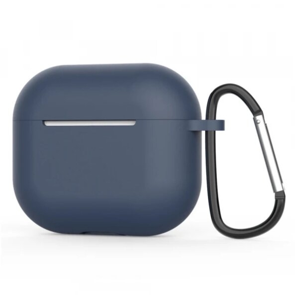 Husa Techsuit Silicone Case pentru Apple AirPods 4, Bleumarin