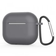 Husa Techsuit Silicone Case pentru Apple AirPods 4, Gri