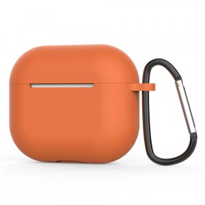 Husa Techsuit Silicone Case pentru Apple AirPods 4, Portocalie