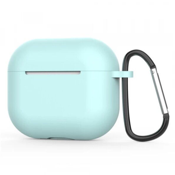 Husa Techsuit Silicone Case pentru Apple AirPods 4, Turcoaz Deschis
