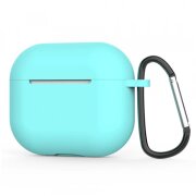 Husa Techsuit Silicone Case pentru Apple AirPods 4, Turcoaz Inchis