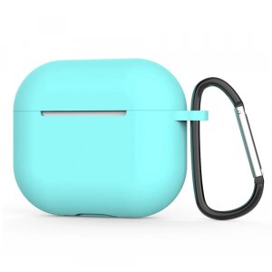 Husa Techsuit Silicone Case pentru Apple AirPods 4, Turcoaz Inchis