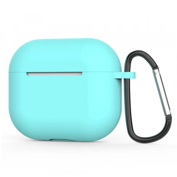 Husa Techsuit Silicone Case pentru Apple AirPods 4, Turcoaz Inchis