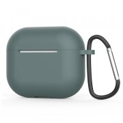 Husa Techsuit Silicone Case pentru Apple AirPods 4, Verde Inchis