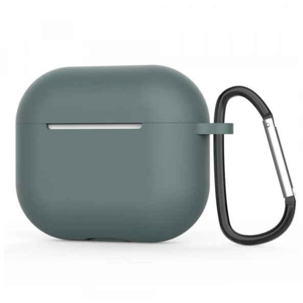 Husa Techsuit Silicone Case pentru Apple AirPods 4, Verde Inchis
