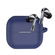Husa Techsuit Silicone Case pentru Samsung Galaxy Buds 3 / 3 Pro, Bleumarin