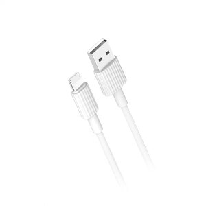 Cablu Date si Incarcare USB-A - Lightning XO Design NB156, 18W, 1m, Alb