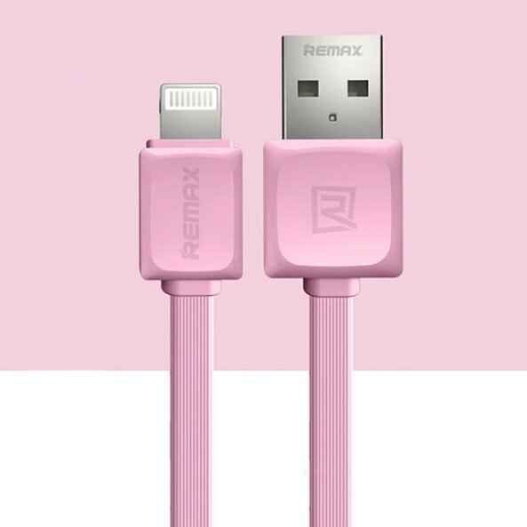 Cablu de date Apple iPhone 5 Remax Fast 1m roz Blister Original