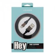 Cablu de date Apple iPhone 5 Usams U-Wood Blister Original