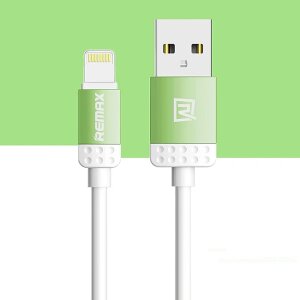 Cablu de date Apple iPhone 6 Remax Lovely verde Blister Original