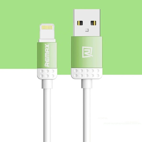 Cablu de date Apple iPhone 6 Remax Lovely verde Blister Original