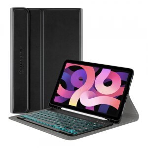 Husa cu Tastatura pentru Apple iPad Air 11 (2025) / Air 11 (2024) / Air (2022) / Air (2020), Techsuit, CozyTab, Neagra