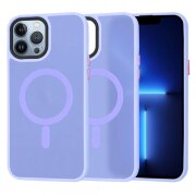 Husa MagSafe pentru Apple iPhone 13 Pro Max, Techsuit, HaloFrost, Mov Deschis