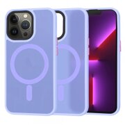 Husa MagSafe pentru Apple iPhone 13 Pro, Techsuit, HaloFrost, Mov Deschis