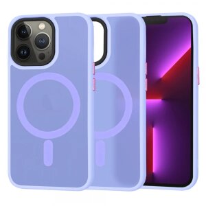 Husa MagSafe pentru Apple iPhone 13 Pro, Techsuit, HaloFrost, Mov Deschis