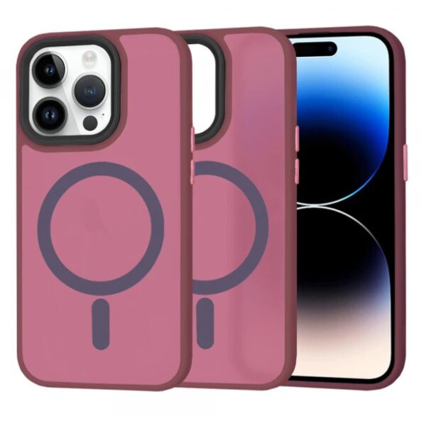 Husa MagSafe pentru Apple iPhone 14 Pro, Techsuit, HaloFrost, Visinie