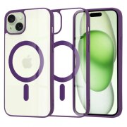 Husa MagSafe pentru Apple iPhone 15 Plus, Techsuit, Pro, Mov