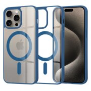 Husa MagSafe pentru Apple iPhone 15 Pro Max, Techsuit, Pro, Albastra