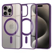 Husa MagSafe pentru Apple iPhone 15 Pro Max, Techsuit, Pro, Mov