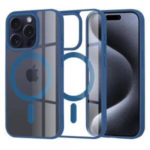 Husa MagSafe pentru Apple iPhone 15 Pro, Techsuit, Pro, Albastra