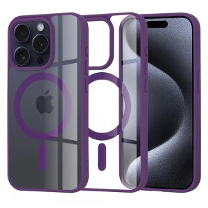 Husa MagSafe pentru Apple iPhone 15 Pro, Techsuit, Pro, Mov