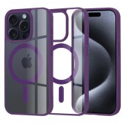 Husa MagSafe pentru Apple iPhone 15 Pro, Techsuit, Pro, Mov