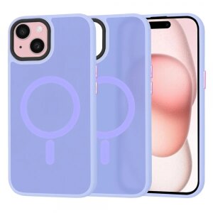 Husa MagSafe pentru Apple iPhone 15, Techsuit, HaloFrost, Mov Deschis