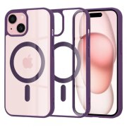 Husa MagSafe pentru Apple iPhone 15, Techsuit, Pro, Mov