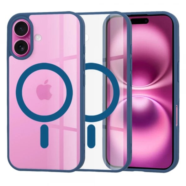 Husa MagSafe pentru Apple iPhone 16 Plus, Techsuit, Pro, Albastra