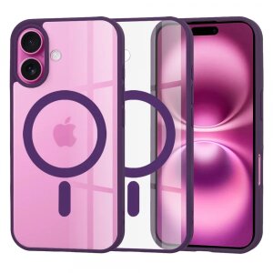 Husa MagSafe pentru Apple iPhone 16 Plus, Techsuit, Pro, Mov