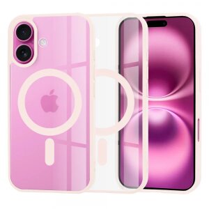Husa MagSafe pentru Apple iPhone 16 Plus, Techsuit, Pro, Roz