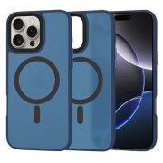 Husa MagSafe pentru Apple iPhone 16 Pro Max, Techsuit, HaloFrost, Bleumarin