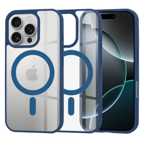 Husa MagSafe pentru Apple iPhone 16 Pro, Techsuit, Pro, Albastra