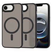 Husa MagSafe pentru Apple iPhone 16e, Techsuit, HaloFrost, Neagra