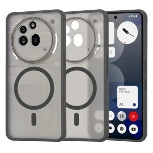 Husa MagSafe pentru Nothing Phone (3a) Pro, Techsuit, HaloFrost, Neagra