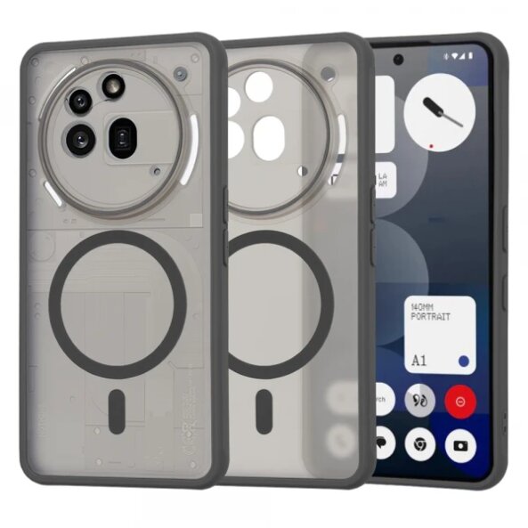 Husa MagSafe pentru Nothing Phone (3a) Pro, Techsuit, HaloFrost, Neagra