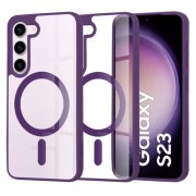 Husa MagSafe pentru Samsung Galaxy S23 S911, Techsuit, Pro, Mov