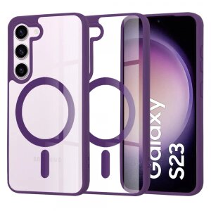 Husa MagSafe pentru Samsung Galaxy S23 S911, Techsuit, Pro, Mov