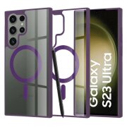 Husa MagSafe pentru Samsung Galaxy S23 Ultra S918, Techsuit, Pro, Mov