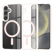 Husa MagSafe pentru Samsung Galaxy S24 S921, Techsuit, Pro, Roz