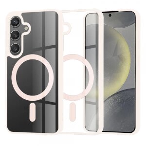 Husa MagSafe pentru Samsung Galaxy S24 S921, Techsuit, Pro, Roz